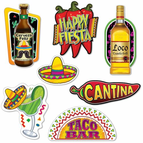 MEXICAN FIESTA THEME PARTY DECORATIONS - PARTYWARE COMPLETE SELECTION - Picture 2 of 10