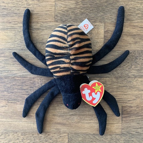 Spinner The Spider 1996 Ty Beanie Babies Collection With Tags Retired Halloween - Bild 2 von 9