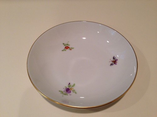 Hochst Hand-Painted Porcelain Insects & Flowers Cup/Saucer D Made In Germany New - Picture 9 of 12