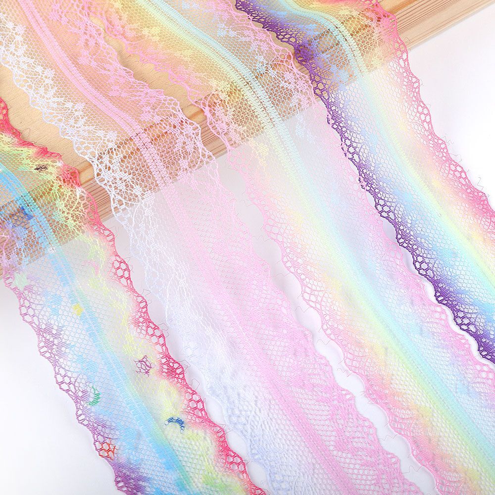 Gradient Wedding DIY Bow Net Embroidered Lace Trim Ribbon Gift Wrapping - Picture 7 of 18