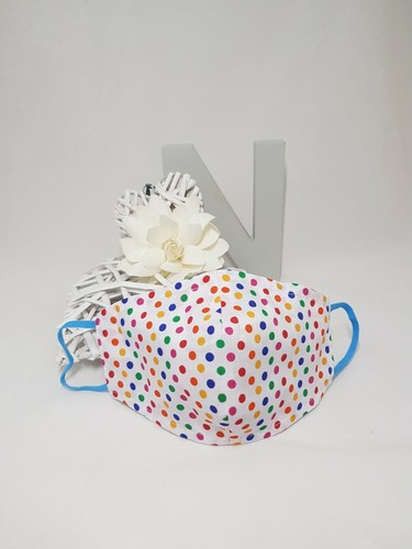 Face Mask, Size Medium, Reversible, Washable With A Wire Nose Bridge - Picture 3 of 3