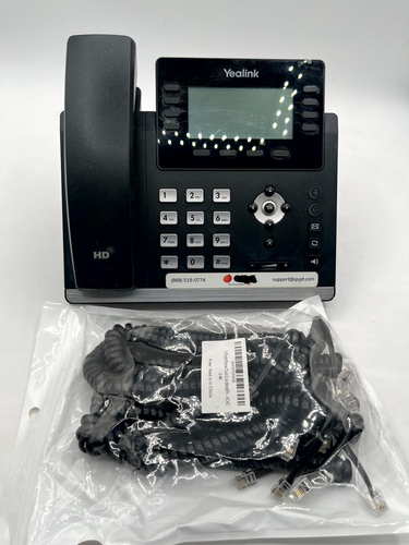 Yealink SIP-T43U IP Phone Black 3.7" Display USB 2.0 Dual-Port Gigabit Ethernet - Afbeelding 2 van 3