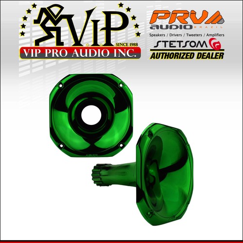 PRV Audio WGP14-25 GREEN CR 1" Screw-On Short EXIT WAVEGUIDE 45 x 45 Horn 1-3/8. - Picture 5 of 5