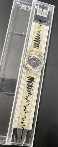 🔥 New 34MM GENTS Vintage GK191 SKIZZO 1995 Swatch Watch NEW In Case ⭐️ - Picture 2 of 10