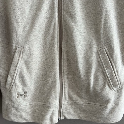 Chaqueta Under Armour Mujer Coldgear Calce Suelto Cremallera Completa Longitud Media Beige Talla M - Imagen 8 de 15