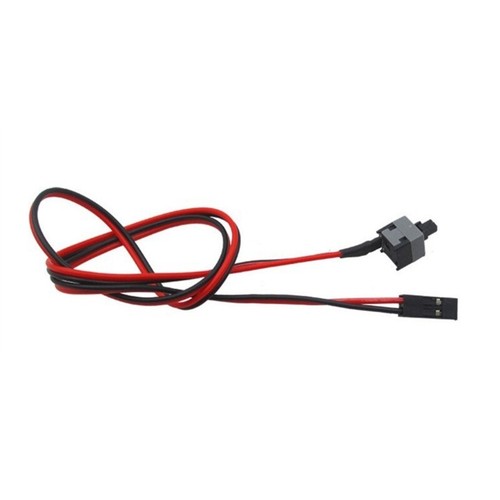 2 Pack 2 Pin SW PC Power Cable on Push Button Computer Switch Wire 50cm - Afbeelding 3 van 8