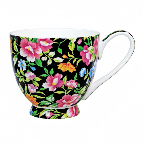 Bone China Coffee Mug Floral Coffee Tea Cup for Men Women -16 Oz Flower Coffe... - Picture 5 of 12