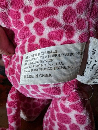 iFLOPS PINK PLÜSCHGIRAFFE mit LAUTSPRECHERN Musik Plug N Play TEILEN SIE DIE MELODIEN ~ FUNKTIONIERT! - Bild 8 von 9