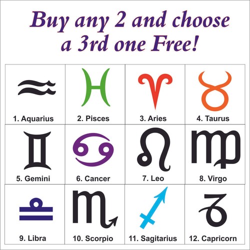 Zodiac signs, symbols, stickers, decals, graphics, vinyl. - Picture 47 of 63