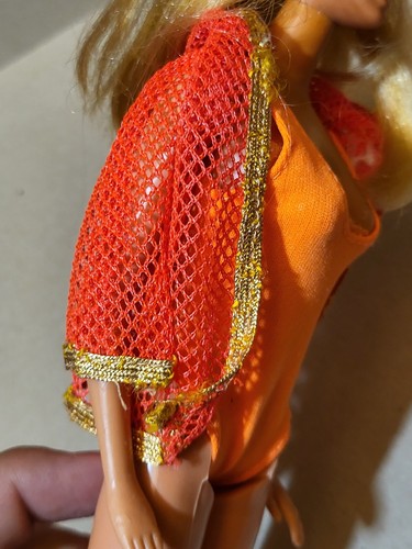 1970 Dramatic Living Barbie Doll #1116 Original Orange Cover Up Wrong Doll C99 - Picture 11 of 11