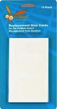 1 Pack of 10 FlyWeb Fly Light Glue Boards Fly Web replacement glue board cards