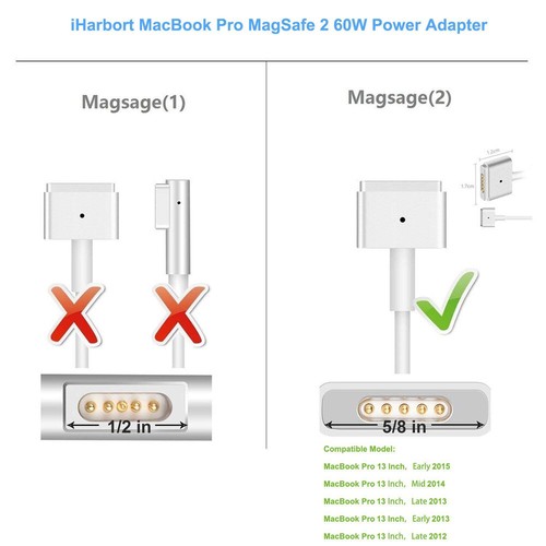 85W Power Adapter for Apple MagSafe 2 II Macbook Pro A1424 Charger - Picture 7 of 9