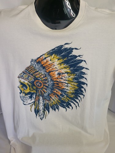 Wash with Souls Feather Headdress Front Mens Print T-shirt (Size XL) - Picture 4 of 5