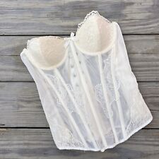 Victoria  s Secret Lace Corset Y2K Off White Cream Size 36B Flaw