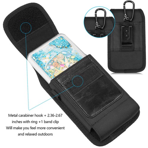 For Samsung Note 10+ S8+ S9+ S10+ Phone Case Pouch Holster Belt Clip 2 Card Slot - Picture 22 of 60