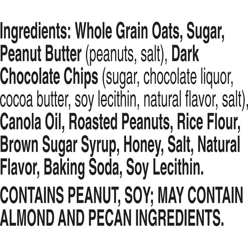 Nutritious Portable Granola Bars with Peanut Butter & Dark Chocolate - 12 Bars - Picture 5 of 9