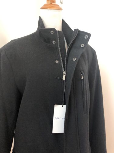 Giacca di lana uomo Peacoat COLE HAAN Primaloft nera taglia Sml $500 nuova con etichette - Foto 2 di 10