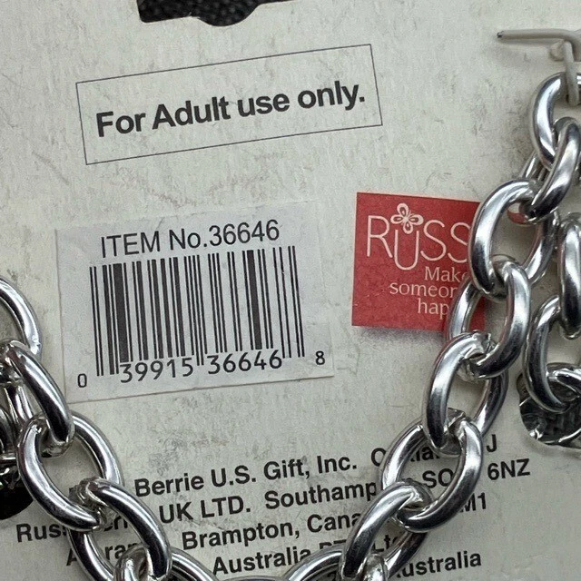 Bella Nina инициалы браслет письмо S Русский новый 7,5 в со стразами серебряная цепочка - Изображение 3 из 4