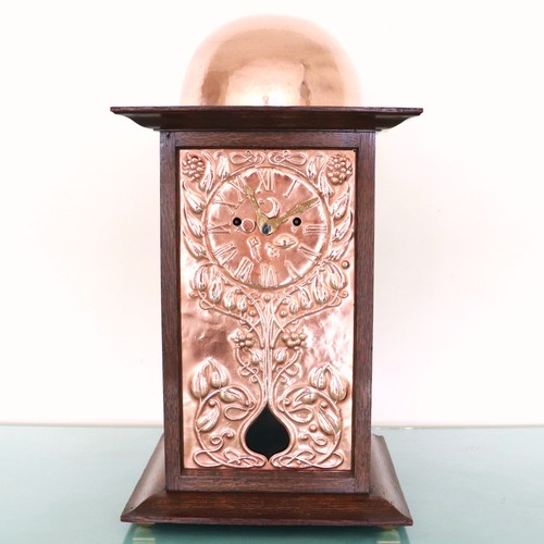 WINTERHALDER Mantel Top Clock Fusee 1840 ONE MADE! Antique Red Copper Gong Chime - Picture 20 of 24