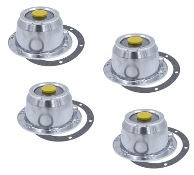 #ad 4Pcs Trailer Hubcaps w Rubber Vent Plug and Gasket Replaces for Stemco 343 4195 $49.99