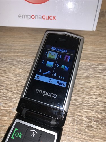 Vintage Emporia CLICK Premium Mobile Phone V89 Black (SG120I) Retro Phone - Picture 13 of 21