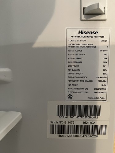 Top White Mount Fridge - Picture 9 of 10
