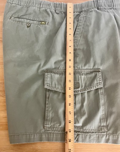 TOMMY BAHAMA Shorts Men's XXL Green Relax Cargo Pockets Cotton Pleated 7" Inseam - Picture 23 of 24