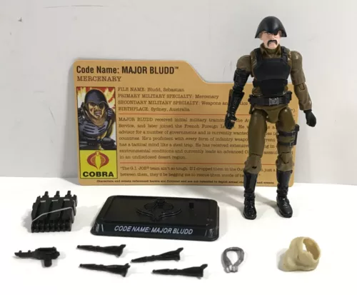 GI Joe 25th Anniversary Major Bludd Desert Assault loose figure 2008 Cobra