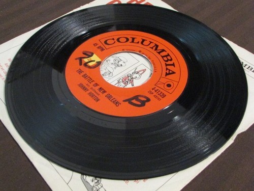 JOHNNY HORTON THE BATTLE OF NEW ORLEANS 1959 7" 45rpm COLUMBIA 4-41339 *TESTED* - Picture 11 of 23