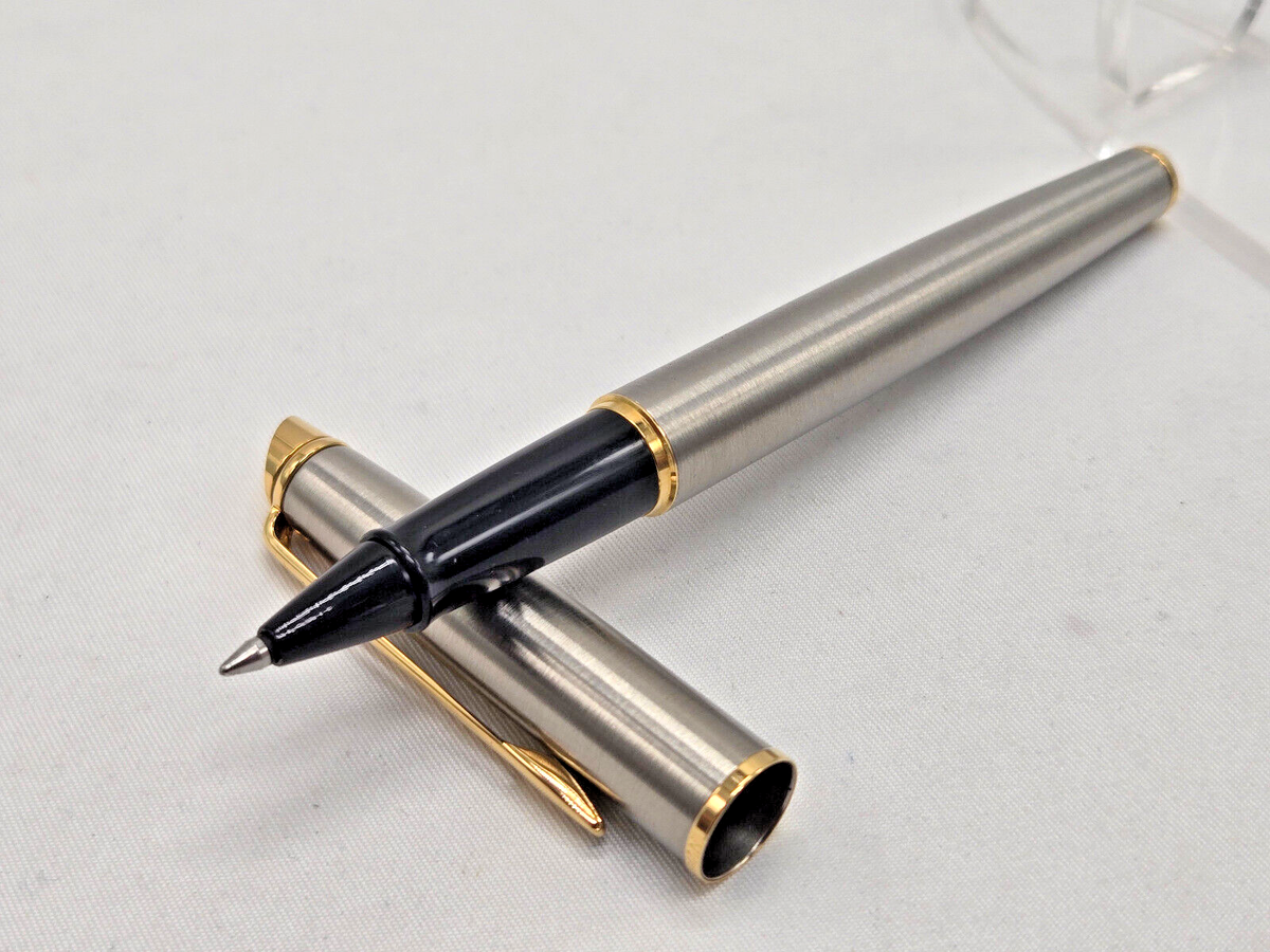 Waterman Hemisphere Stainless Steel with Gold Trims Rollerball Pen - Main Image