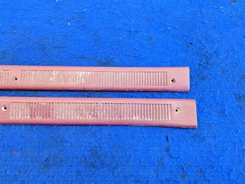 1987-1993 Ford Mustang GT LX 5.0L Pair of Door Sill Scuff Plates Red Trim Cover - Picture 5 of 12