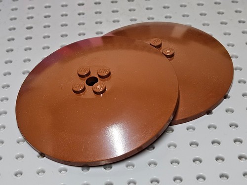 Lego Dish Inverted 8x8 [3961] Brown Reddish x2 - Picture 1 of 5
