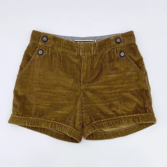 Anthropologie Hijas de la Liberación Pana de Ballena Ancha Corto Preppy Talla 4 Foto 2 de 4