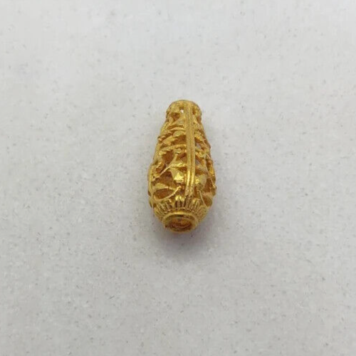 AAA+ Gold Tower Spacer Bead 18k Gold Bead finding charm Jewelry KC2010 - Picture 3 of 7