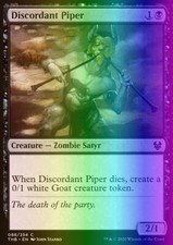 Magic the Gathering MTG Discordant Piper (88) Theros Beyond Death   LP FOIL