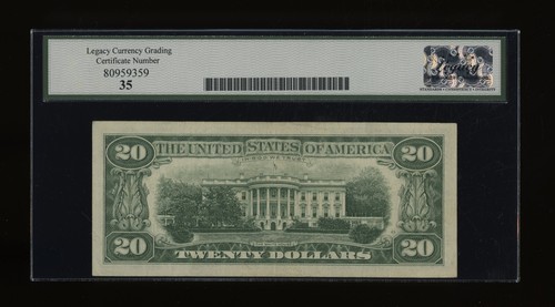 DBR 1963-A $20 FRN Philadelphia Fr. 2066-C Legacy 35 Serial C03676411A - Picture 2 of 2