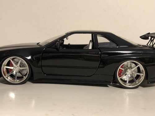JADA BTK 2002 NISSAN SKYLINE GT R R34 BLACK 1:24 DIECAST MODEL CAR NEW NO BOX - Picture 7 of 9