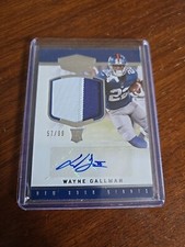 2017 Panini Plates & Patches #226 Wayne Gallman #57/99 Rookie RPA FLAWLESS!