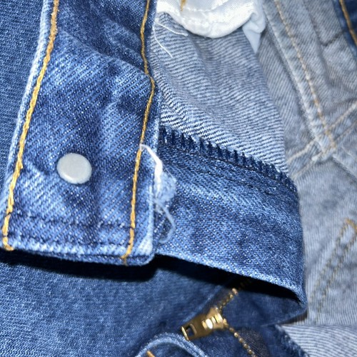 Vintage Sears Husky Jeans Denim Blue Jeans Straight Leg Boy's 28x27 - Picture 5 of 9