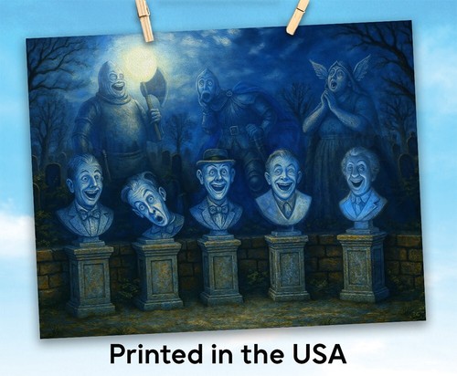 The Haunted Mansion Singing Busts Poster or Canvas Wall Art Framed or Unframed - 第 54/85 張圖片