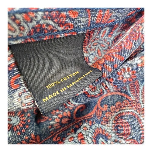 Cremieux Premium Denim Button Up Shirt Paisley Print Long Sleeve XL - 第 7/11 張圖片