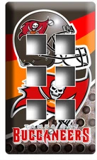 TAMPA BAY BUCCANEERS FOOTBALL TEAM LIGHT SWITCH OUTLET WALL PLATE MAN CAVE DECOR