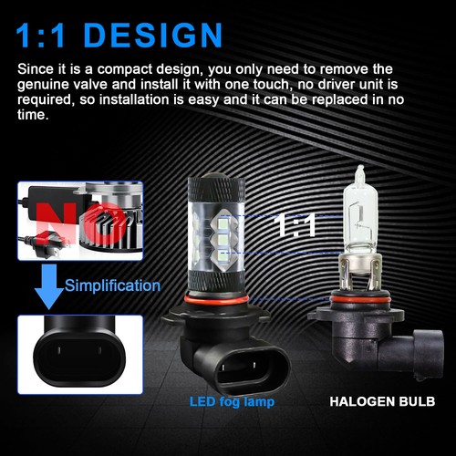 FOR 2010-2013 MAZDA 3 ice blue Xenon ice Blue Projector Lens LED Fog Light Bulbs - Picture 7 of 10
