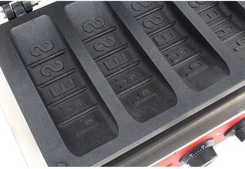 4pcs Nonstick Electric Stuffed Waffle Making Machine Cookie Baker - Picture 6 of 9