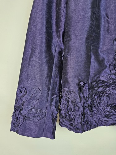 Allyson Whitmore Women's Jacket Size Small Purple Dressy Suit Blazer Jacket Top - Picture 3 of 9