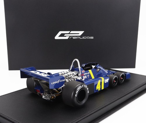 Tyrell F1 P34 Elf 6 Wheels #4 2nd 1976 Sweden GP w/ Display Case in 1:18 scale - Picture 2 of 2