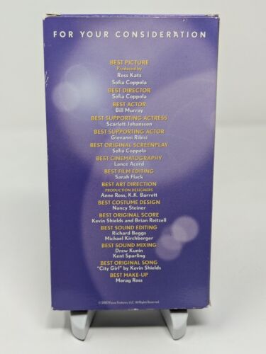 Lost in Translation (VHS, 2003) Academy Screener Bill Murray Scarlett Johansson - Picture 2 of 5