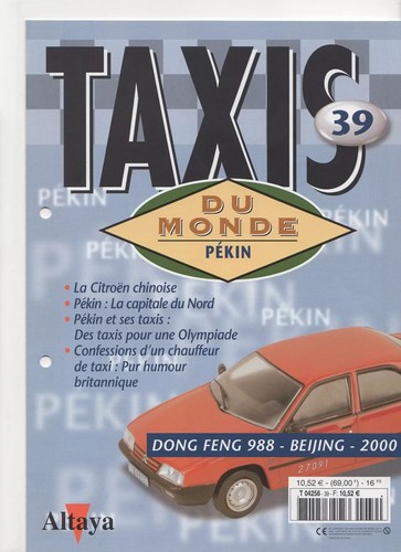 Specification Altaya Taxis of the World Comes Without Miniature Choice - Picture 6 of 12