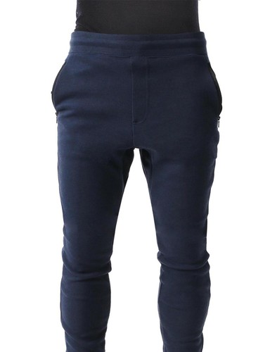 Herren Fleece JOGGER Tanz Gym Hose Basic Active Urban Slim Fit Reißverschluss Premium - Bild 24 von 43