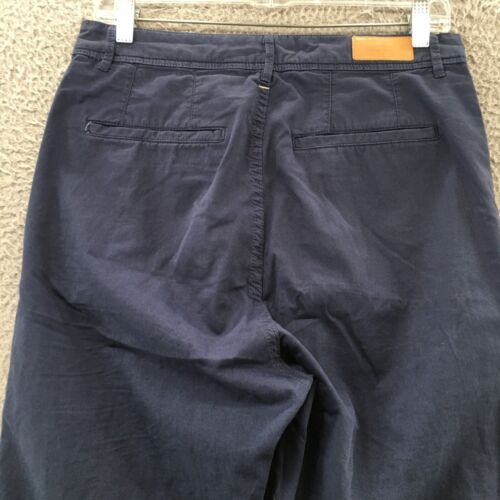 Zara Man Chino Pants Mens 29 (actual 30x28) Blue Cotton High Rise Flat Front Zip - Picture 13 of 24